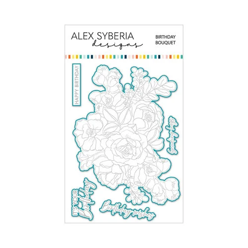 Alex Syberia Designs - Dies - Birthday Bouquet 1 Alex Syberia Designs - Dies - Birthday Bouquet