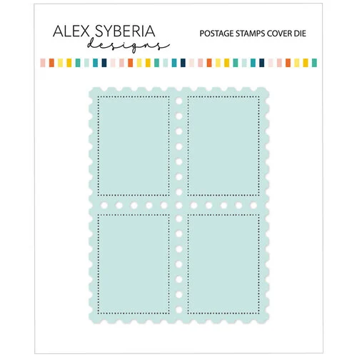 Alex Syberia Designs - Dies - Postage Stamps Cover Plate 1 Alex Syberia Designs - Dies - Postage Stamps Cover Plate