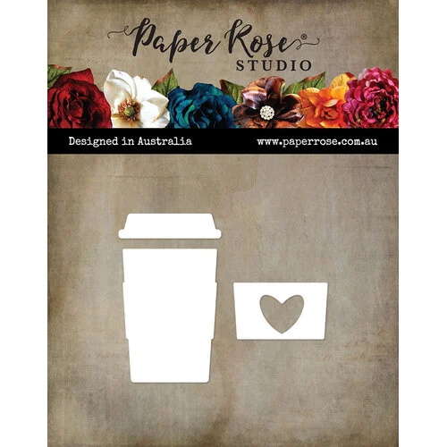 Paper Rose - Coffee In Paris Collection - Dies - Coffee Cup Small