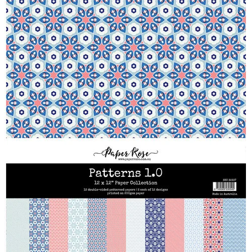Paper Rose - Patterns Collection - 12 x 12 Paper Pack - Patterns 1.0 1 Paper Rose - Patterns Collection - 12 x 12 Paper Pack - Patterns 1.0
