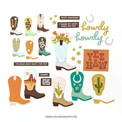 Concord and 9th - Clear Photopolymer Stamps - Bootcut 5 Concord and 9th - Clear Photopolymer Stamps - Bootcut