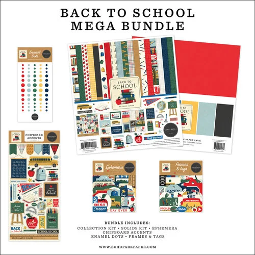 Carta Bella Paper - Back To School Collection - 12 x 12 Mega Bundle