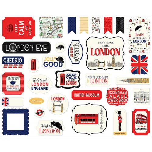 Carta Bella Paper - London Collection - Ephemera 3 Carta Bella Paper - London Collection - Ephemera