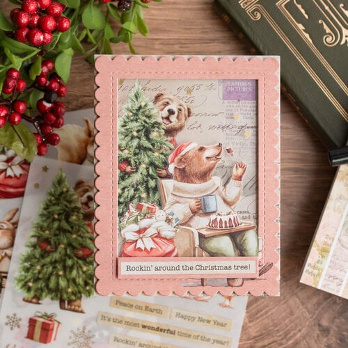 Scrapbook.com - Vintage - Patterned Cardstock Paper Pad - Double Sided - 6x8 - 40 Sheets