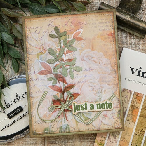 Scrapbook.com - Vintage - Patterned Cardstock Paper Pad - Double Sided - 6x8 - 40 Sheets