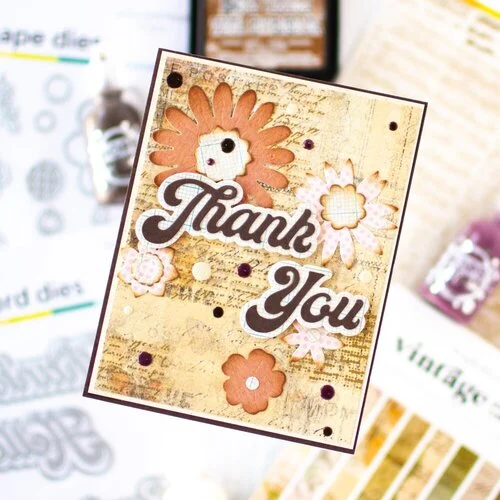 Scrapbook.com - Vintage - Patterned Cardstock Paper Pad - Double Sided - 6x8 - 40 Sheets