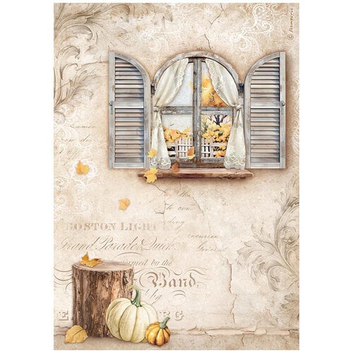 Stamperia - Golden Harmony Collection - A4 Rice Paper - Window 1 Stamperia - Golden Harmony Collection - A4 Rice Paper - Window