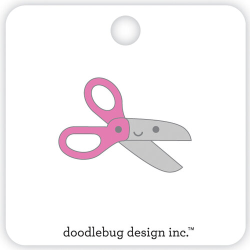 Doodlebug Design - School Days - Collectible Pins - Pink Scissors 1 Doodlebug Design - School Days - Collectible Pins - Pink Scissors