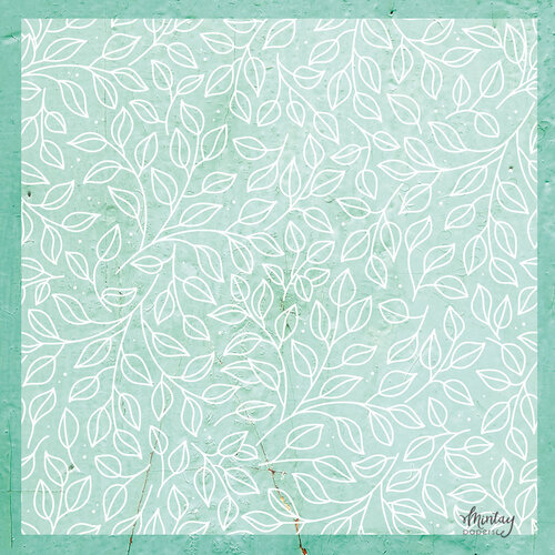 Mintay Papers - 12 x 12 Decorative Vellum - Leaves