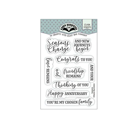 Karen Burniston - Clear Photopolymer Stamps - Seasons Sentiments