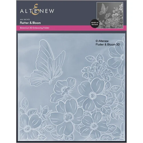 Altenew - Embossing Folder - 3D - Flutter And Bloom