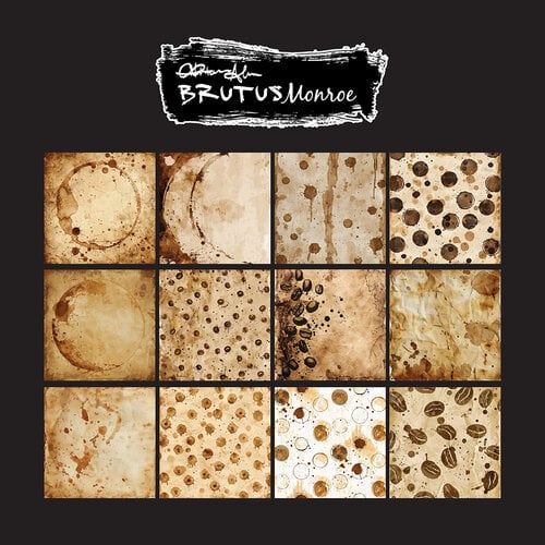 Brutus Monroe - 6 x 6 Paper Pack - Coffee Stains