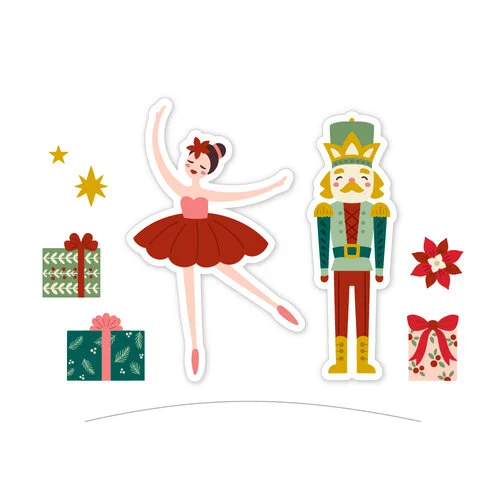 Scrapbook.com - Decorative Die Set - Build and Layer - Nutcracker and Ballerina 1 Scrapbook.com - Decorative Die Set - Build and Layer - Nutcracker and Ballerina