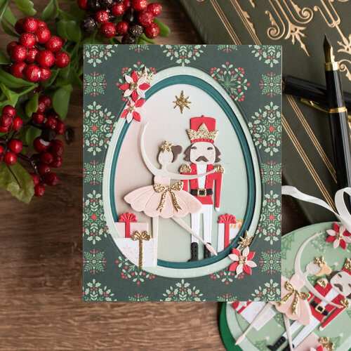 Scrapbook.com - Decorative Die Set - Build and Layer - Nutcracker and Ballerina 10 Scrapbook.com - Decorative Die Set - Build and Layer - Nutcracker and Ballerina