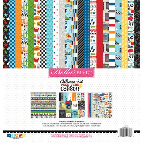 Bella Blvd - Teen Vibe Carson Collection - 12 x 12 Collection Kit
