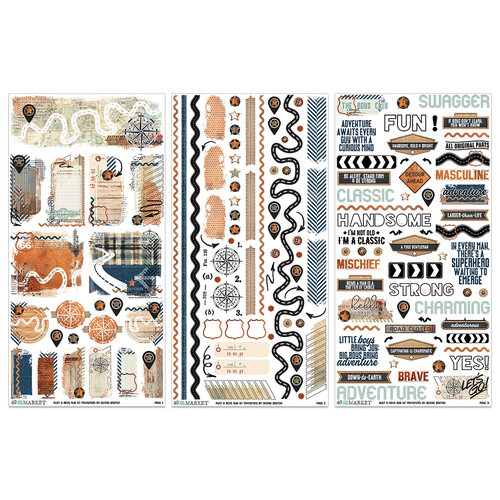 49 and Market - Rust and Revs Collection - Rub-On Transfers - Set 3 49 and Market - Rust and Revs Collection - Rub-On Transfers - Set
