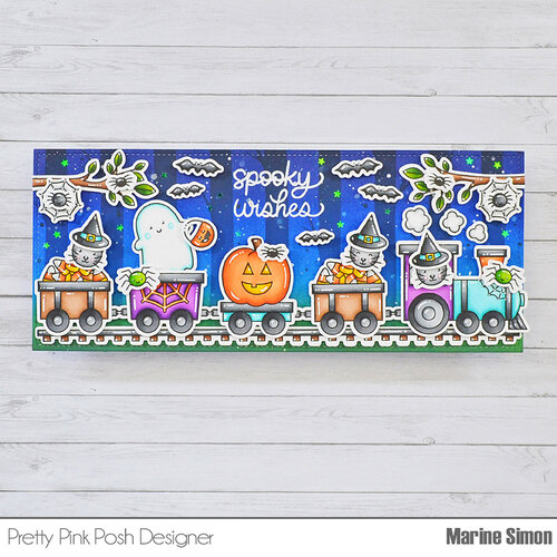 Pretty Pink Posh - Dies - Halloween Train