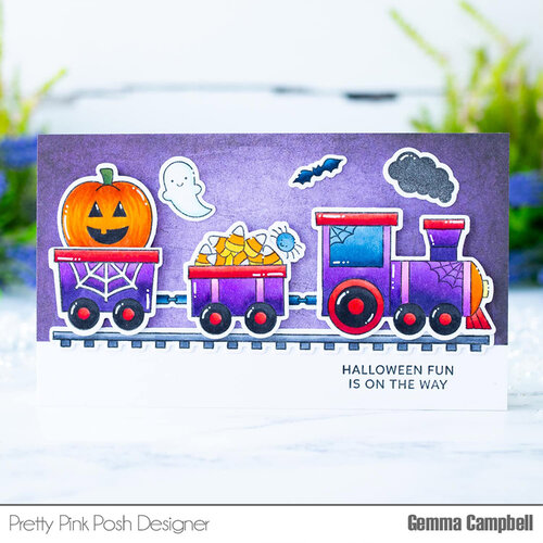 Pretty Pink Posh - Dies - Halloween Train