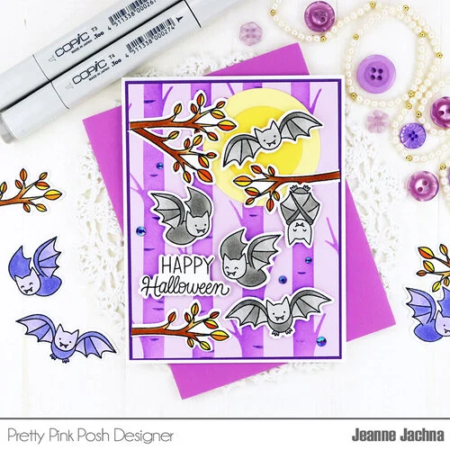 Pretty Pink Posh - Layering Stencils - Birch Trees 4 Pretty Pink Posh - Layering Stencils - Birch Trees