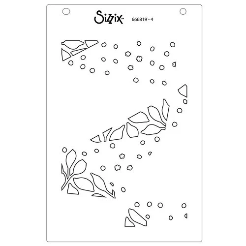 Sizzix - Stacey Park - Stencils - Fragmented Floral 2 7 Sizzix - Stacey Park - Stencils - Fragmented Floral 2