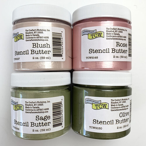 The Crafter's Workshop - Stencil Butter - Petals and Herbs Pack