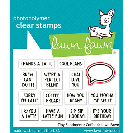 Lawn Fawn - Lawn Cuts - Dies - Tiny Sentiments - Coffee 2 Lawn Fawn - Lawn Cuts - Dies - Tiny Sentiments - Coffee