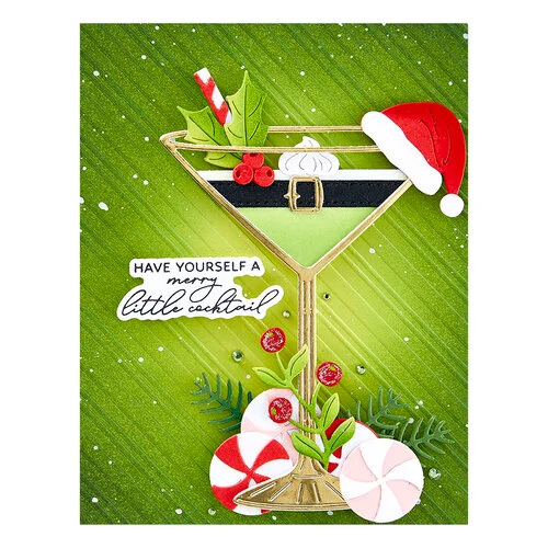 Spellbinders - Happy Hour Collection - Etched Dies - Christmas Cocktails 4 Spellbinders - Happy Hour Collection - Etched Dies - Christmas Cocktails
