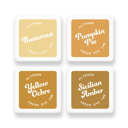 Altenew - Fresh Dye Ink Pad - Mini Cube Set - Fall Harvest 1 Altenew - Fresh Dye Ink Pad - Mini Cube Set - Fall Harvest