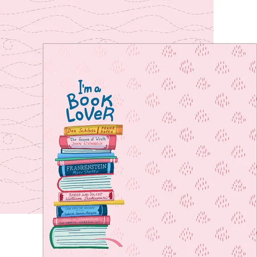 Paper House Productions - 12 x 12 Double Sided Paper - Book Lover