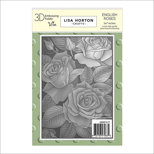 Lisa Horton Crafts - 3D Embossing Folder - English Roses