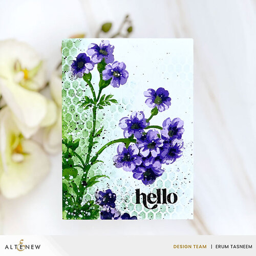 Altenew - Layering Stencil - 6 In 1 Set - Painted Geraniums