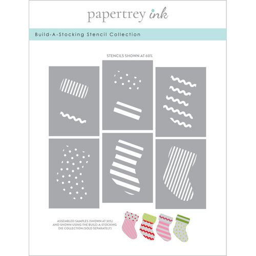 Papertrey Ink - Stencils - Build-A-Stocking 1 Papertrey Ink - Stencils - Build-A-Stocking