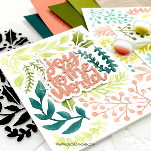 Concord and 9th - Embossing Folder - Holiday Sprigs 3 Concord and 9th - Embossing Folder - Holiday Sprigs