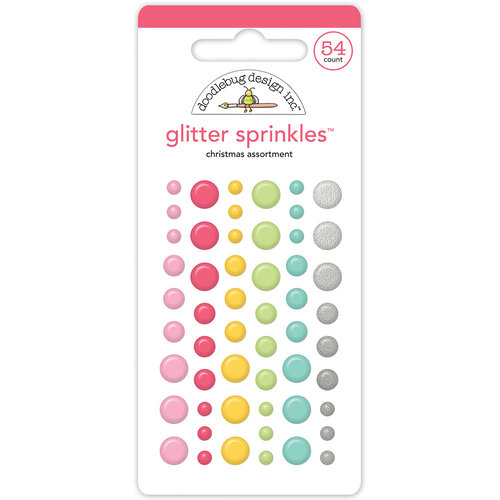 Doodlebug Design - Tinsel Time Collection - Glitter Sprinkles - Enamel Dots - Christmas 1 Doodlebug Design - Tinsel Time Collection - Glitter Sprinkles - Enamel Dots - Christmas