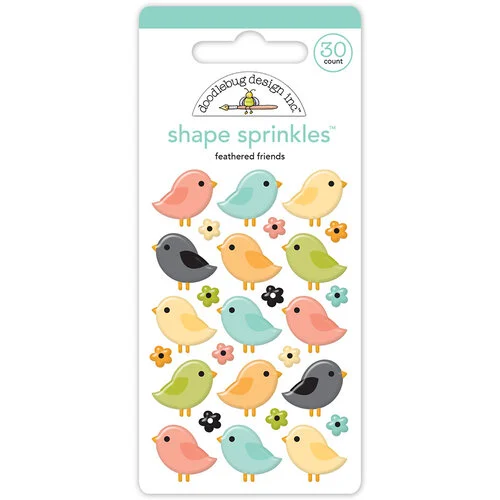Doodlebug Design - Farmhouse Collection - Shape Sprinkles - Feathered Friends 1 Doodlebug Design - Farmhouse Collection - Shape Sprinkles - Feathered Friends