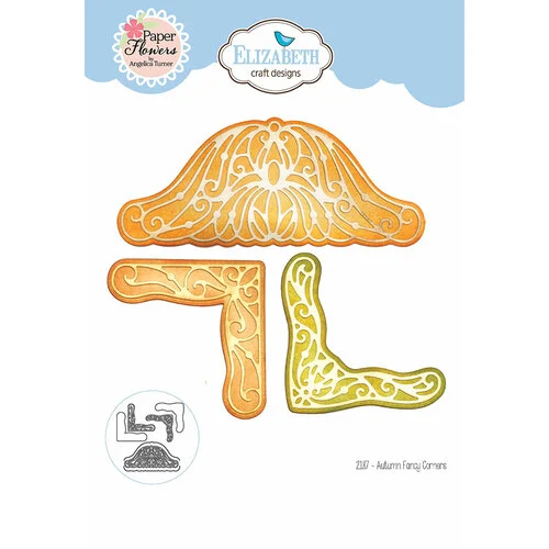 Elizabeth Craft Designs - Autumn Harvest Collection - Dies - Autumn Fancy Corners