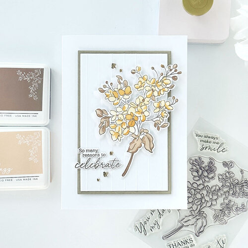 Pinkfresh Studio - Kindness In Bloom Collection - Dies - Always Smiling