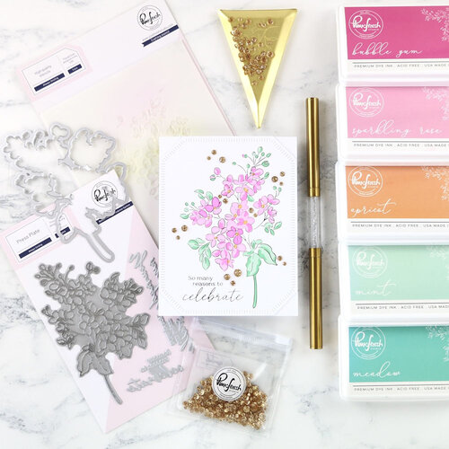 Pinkfresh Studio - Kindness In Bloom Collection - Dies - Always Smiling