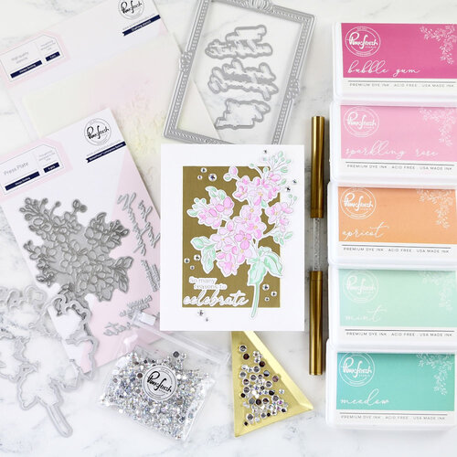 Pinkfresh Studio - Kindness In Bloom Collection - Dies - Always Smiling