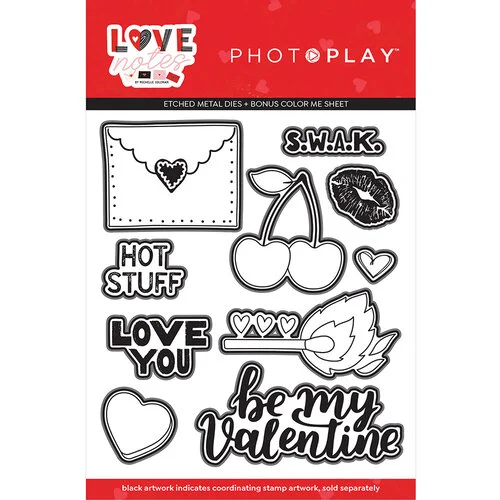 PhotoPlay - Love Notes Collection - Etched Dies 1 PhotoPlay - Love Notes Collection - Etched Dies