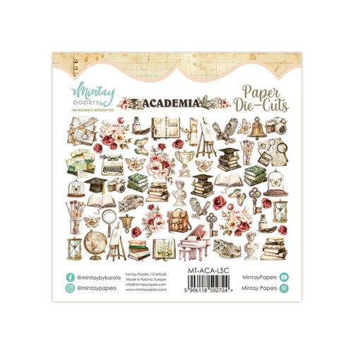 Mintay Papers - Academia Collection - Embellishments - Paper Die-Cuts 2 Mintay Papers - Academia Collection - Embellishments - Paper Die-Cuts