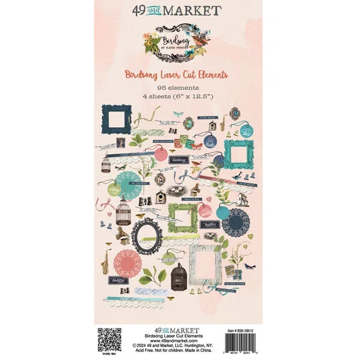 49 and Market - Birdsong Collection - Laser Cut Elements