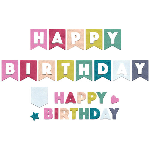 Sizzix - Catherine Pooler Designs - Thinlits Dies - Birthday Bunting