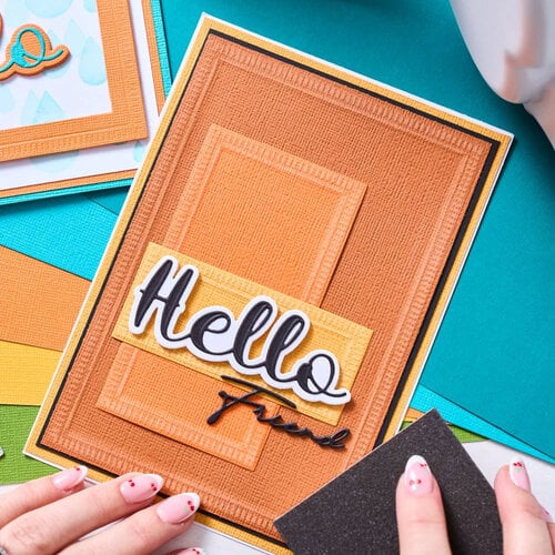 Sizzix - Stacey Park - Thinlits Dies - Take Two's - Hello Sentiment 4 Sizzix - Stacey Park - Thinlits Dies - Take Two's - Hello Sentiment