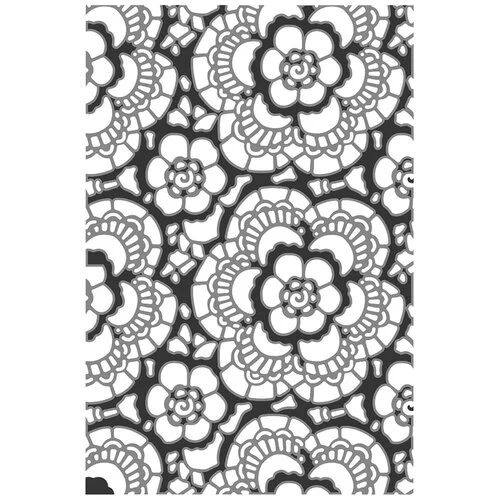 Sizzix - Tim Holtz -Multi-Level Textured Impressions - Embossing Folder - Vault Lace 2 Sizzix - Tim Holtz -Multi-Level Textured Impressions - Embossing Folder - Vault Lace