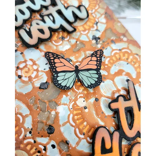 Sizzix - Tim Holtz -Multi-Level Textured Impressions - Embossing Folder - Vault Lace 5 Sizzix - Tim Holtz -Multi-Level Textured Impressions - Embossing Folder - Vault Lace
