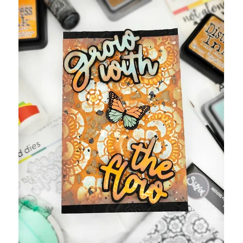 Sizzix - Tim Holtz -Multi-Level Textured Impressions - Embossing Folder - Vault Lace 7 Sizzix - Tim Holtz -Multi-Level Textured Impressions - Embossing Folder - Vault Lace