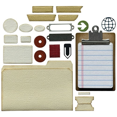 Sizzix - Tim Holtz - Thinlits Dies - Vault Noteworthy 2 Sizzix - Tim Holtz - Thinlits Dies - Vault Noteworthy