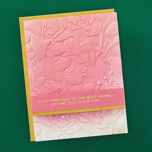 Spellbinders - Amaryllis Christmas Collection - 3D Embossing Folder - Amaryllis Garden 6 Spellbinders - Amaryllis Christmas Collection - 3D Embossing Folder - Amaryllis Garden