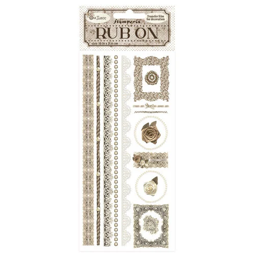 Stamperia - Old Lace Collection - Rub-On Transfers - Stripes